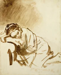 A Young Woman Sleeping (Hendrijke Stoffels)